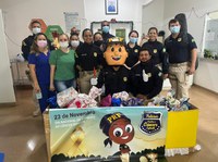 PRF em Roraima realiza Campanha  "Policiais Contra o Câncer Infantil"