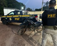 PRF recupera motocicleta em Bonfim/RR