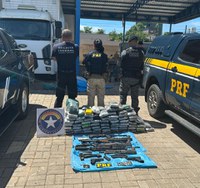 Cooperação Técnica entre PC/RR e PRF apreende drogas e fuzis no Amazonas