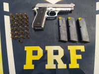PRF apreende arma de fogo e 25 munições em Iracema/RR
