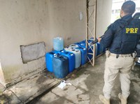 PRF apreende cerca de mil litros de combustível irregular na BR-174