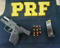 PRF apreende arma e munições em Boa Vista/RR