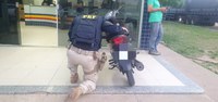 Polícia Rodoviária Federal recupera motocicleta roubada