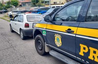 Em menos de duas horas após o furto, PRF recupera automóvel em Biguaçu