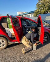 Carro abarrotado de vinhos estrangeiros é flagrado na BR-470 em Ponte Alta