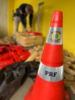 PRF localiza 305 kg de maconha em carro dirigido por adolescente na BR-101, em Joinville