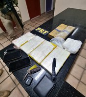 Casal transportando cocaína e maconha é preso na BR-282 em Lages