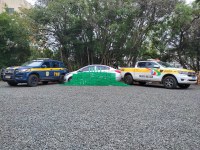 Ação conjunta: PRF e PMRv apreendem 260 kg de maconha em Caçador