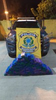 PRF localiza 108 kg de maconha em caixas de achocolatado na BR-280 em Mafra