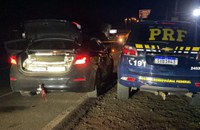 Em Chapecó, PRF apreende 363 kg de maconha e recupera carro roubado na BR-480