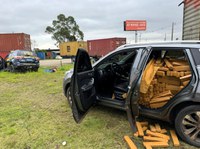 PRF intercepta em Itajaí mais de uma tonelada de maconha que iria para Florianópolis