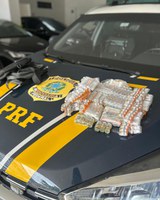 Remédios para emagrecimento e anabolizantes importados ilegalmente são aprendidos na BR-101 em Itajaí