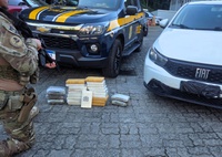 PRF intercepta carga de cocaína e maconha após tentativa de fuga no Norte do Estado