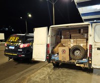 40 mil maços de cigarros contrabandeados são apreendidos após motorista não obedecer ordem de parada em Xanxerê