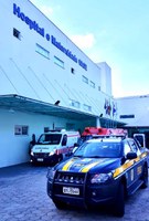 PRF realiza escolta de paciente com COVID-19 em Blumenau