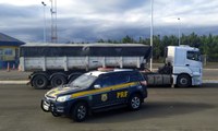 Carreta é retida com 5,4 toneladas de excesso na BR 282 em Lages