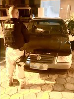 PRF recupera veículo roubado na BR 101 em Itapema