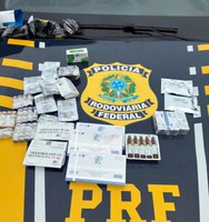 PRF apreende anabolizantes e emagrecedores na BR-101, em Araquari