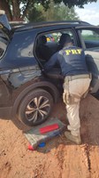 PRF intercepta comboio de traficantes na BR-153 e apreende 299 quilos de maconha