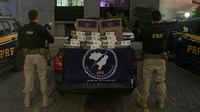 PRF apreende 80 mil maços de cigarros na rodovia Fernão Dias