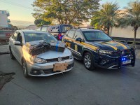 PRF apreende 90 Kg de maconha e recupera veículo em Aparecida/SP