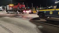 PRF recupera caminhão guincho na Via Dutra