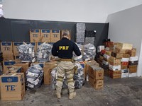 PRF apreende carga de vinhos e cigarros ilegais avaliada em quase 450 mil