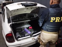 PRF apreende mais de 83 kg de maconha e prende casal próximo da divisa de SP e PR