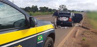Carro recheado de cigarros contrabandeados é apreendido pela PRF na Br 158