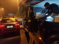 PRF apreende 25 caixas de produtos falsificados na Régis Bittencourt