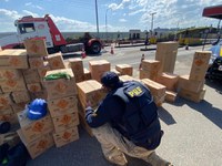 PRF apreende artigos pirotécnicos na BR 116