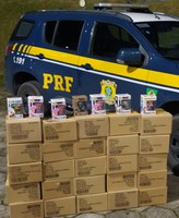 PRF apreende brinquedos em Barra do Turvo