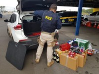 PRF apreende carga de bebidas avaliada em mais R$ 50 mil na BR 153