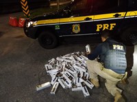 PRF apreende carga de cigarros contrabandeados