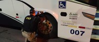 PRF apreende ônibus dublê em Aparecida (SP)