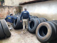 PRF localiza depósito clandestino de distribuição e venda de pneus em Ourinhos