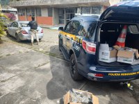 PRF apreende carga de skunk e prende traficante após perseguição na BR-116, em Miracatu/SP