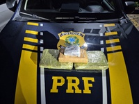 PRF prende homem por tráfico de drogas e recupera veículo roubado na BR-381