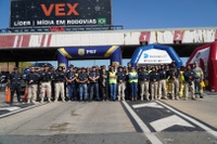 PRF realiza ação integrada de abertura do Maio Amarelo em São Paulo