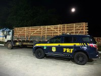 BR-235: Motorista foi preso pela PRF transportando mercadoria sem nota fiscal