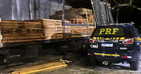 MERCADORIA SEM NOTA FISCAL: PRF/SE flagra caminhoneiro transportando carga sem licença válida
