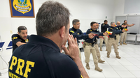 PRF realiza fase prática de treinamento no uso do Taser 10