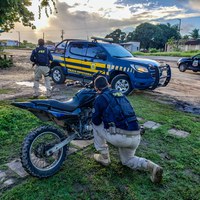 Areia Branca/SE: PRF recupera motocicleta adulterada
