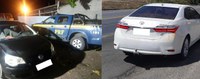 BR-101: PRF/SE recupera dois veículos roubados
