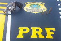 Estância/SE: PRF apreende revólver municiado na BR-101