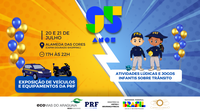 No Tocantins, PRF realiza exposição de equipamentos e veículos em comemoração aos 95 anos da instituição
