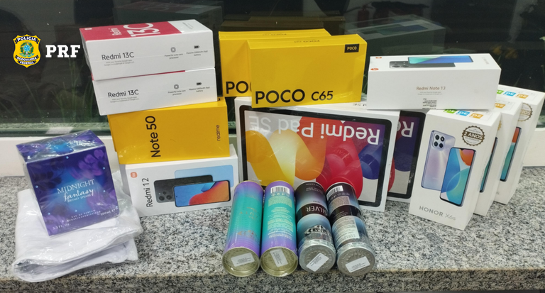 PRF apreende 18 itens transportados ilegalmente em Araguaína/TO