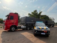 PRF apreende carga de madeira nativa transportada ilegalmente em Aguiarnópolis/TO