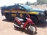 PRF apreende motoneta adulterada em Colinas do Tocantins/TO