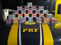 PRF apreende 186 cigarros eletrônicos contrabandeados em ônibus interestaduais no Tocantins